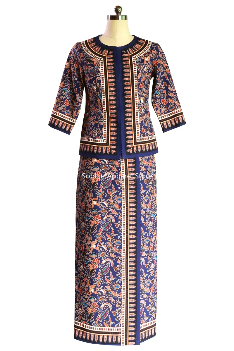 Batik Sarong Wrap - Güneydoğu Asya Uçuş Görevlisi Üniforma Singapur