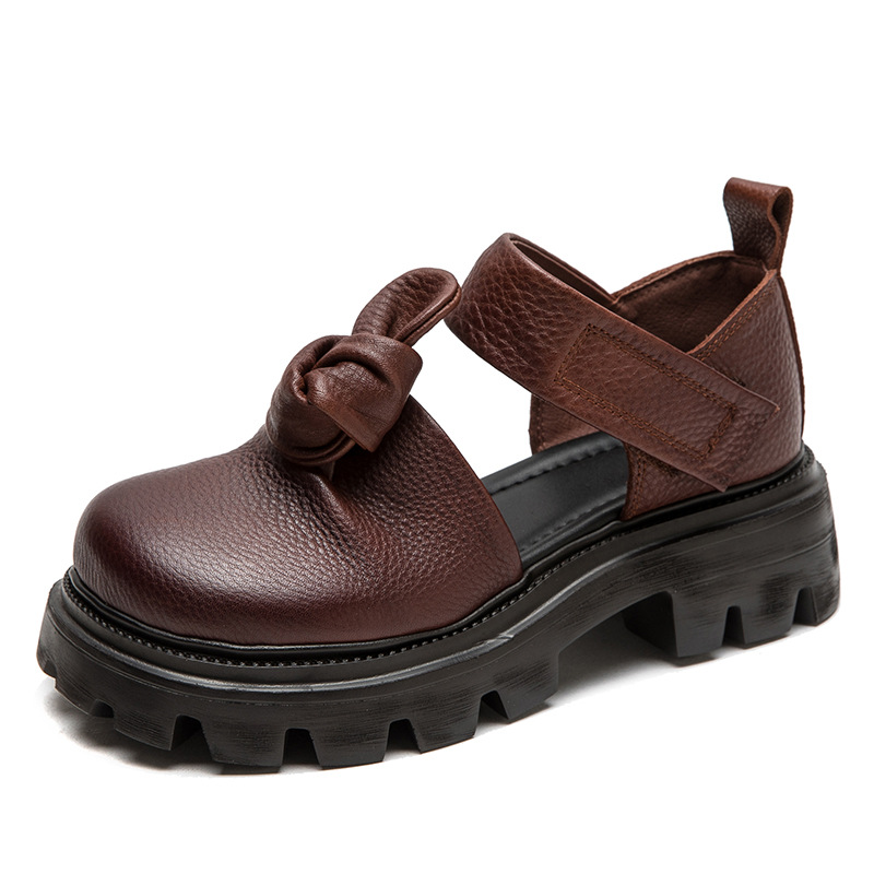 Ethnic Fashion For Women - 5 cm Etnik Düğüm Platformu Kama