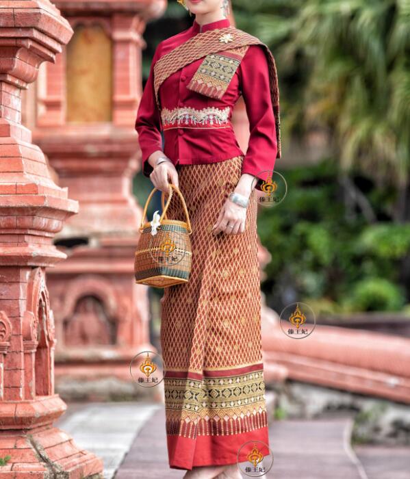 Batik Sarong Wrap - Tayland Elbise Kadın Bahar Güneydoğu Asya