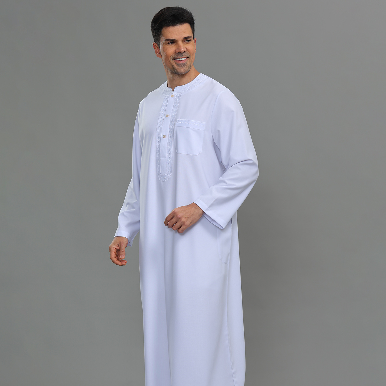 Erkek Kaftan Thobe Düğmeli Gün - Kurta Men Cotton incelemesi ve fiyatı
