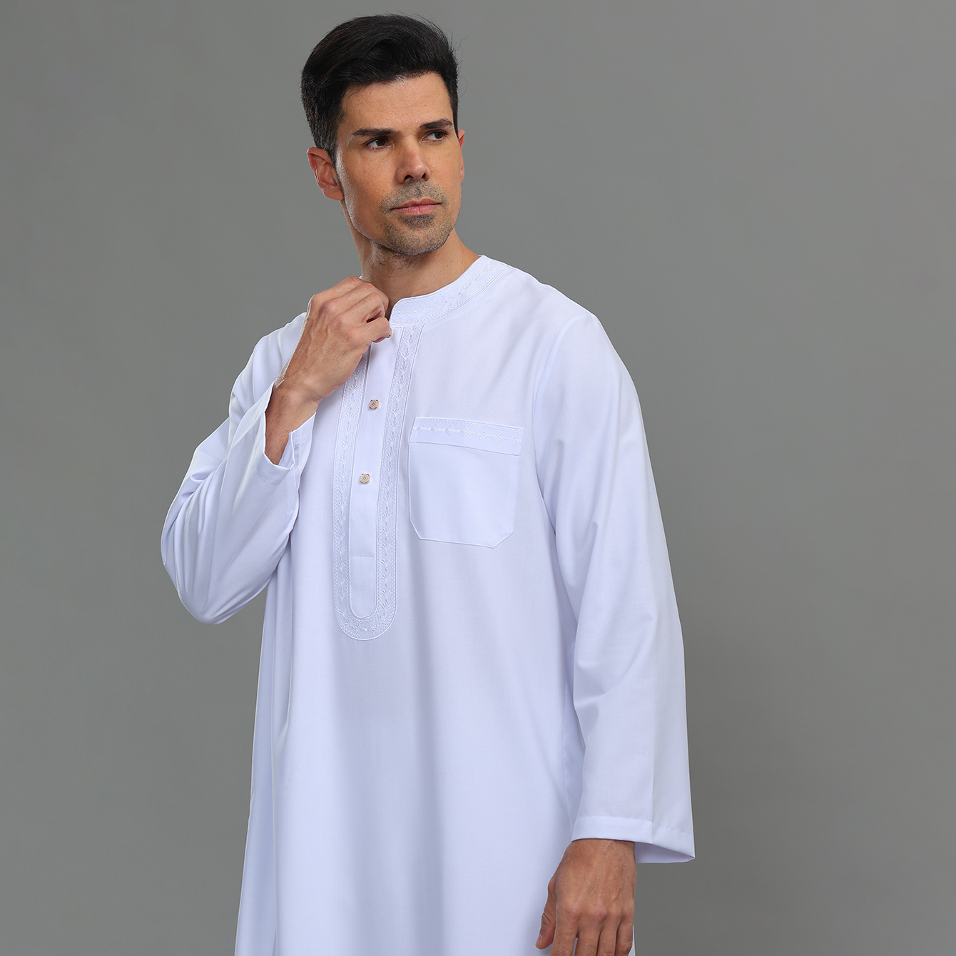 Erkek Kaftan Thobe Düğmeli Gün - Kurta Men Cotton incelemesi ve fiyatı