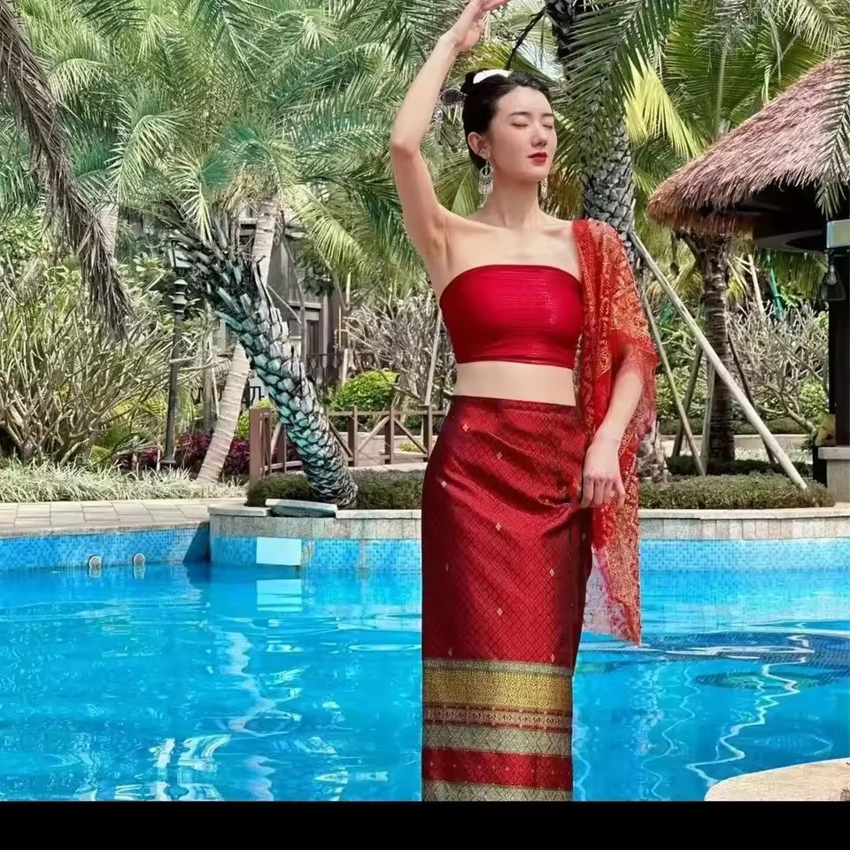 Kadın Tayland geleneksel giyim - Batik Sarong Wrap incelemesi ve fiyatı