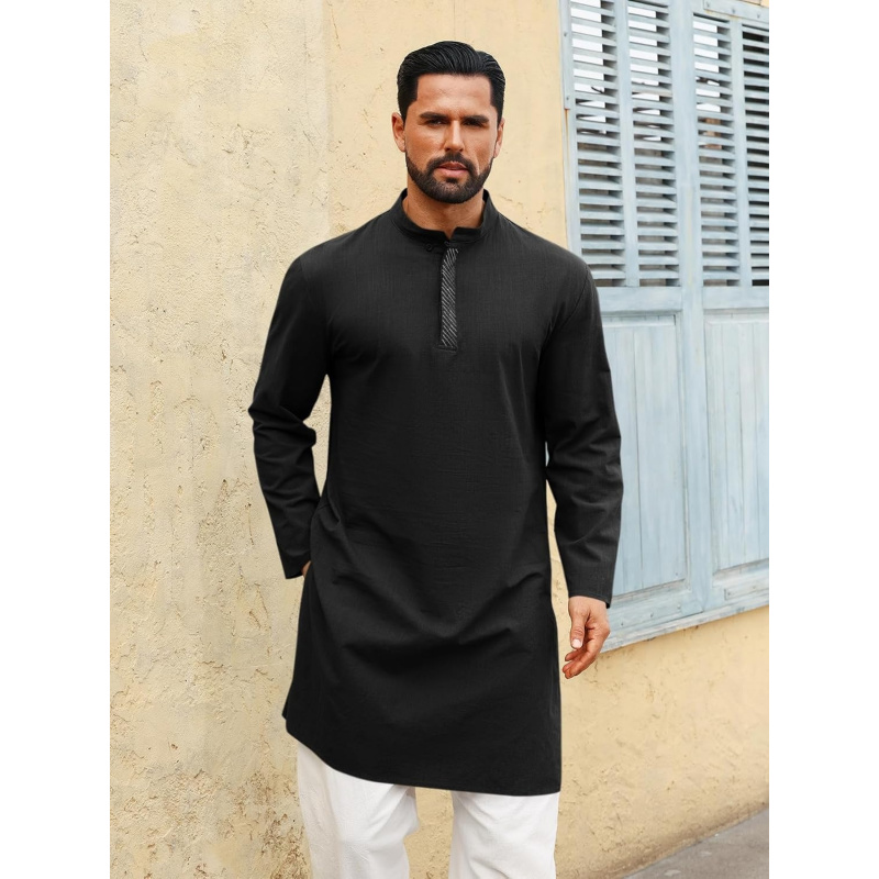 Erkek Kaftan Tövbe Uzun Kollu  - Kurta Men Cotton incelemesi ve fiyatı