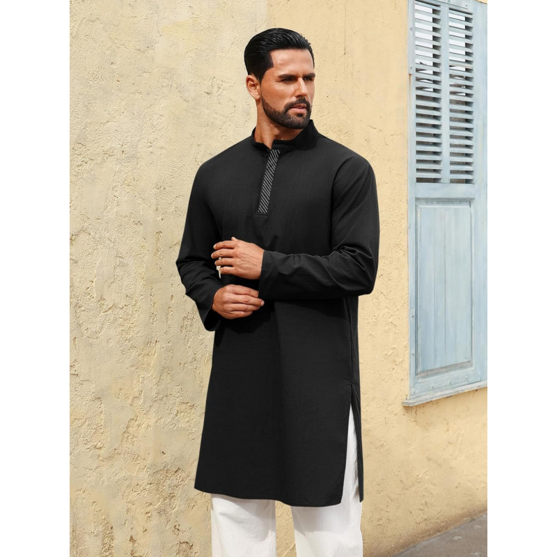 Erkek Kaftan Tövbe Uzun Kollu  - Kurta Men Cotton incelemesi ve fiyatı